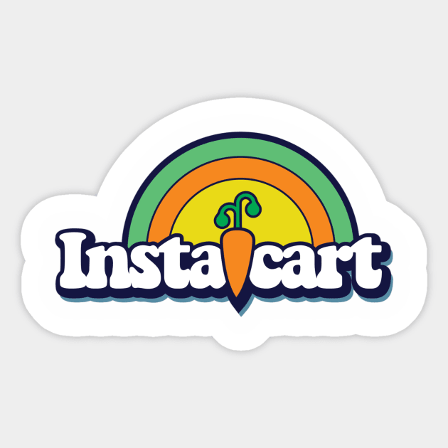 Retro Instacart Sticker by Arch City Tees